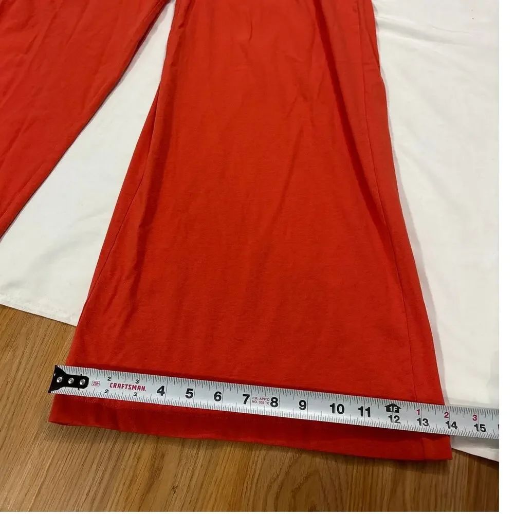 NWT Pact Large Organic Cotton Built In Bra Jumpsuit Pockets Wide Leg Halter - Picture 9 of 11
